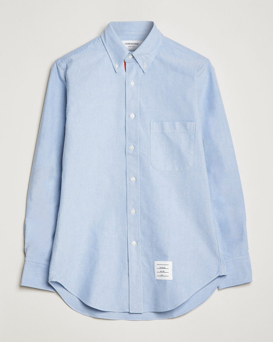 Homme | Chemises | Thom Browne | Grosgrain Placket Oxford Shirt Light Blue
