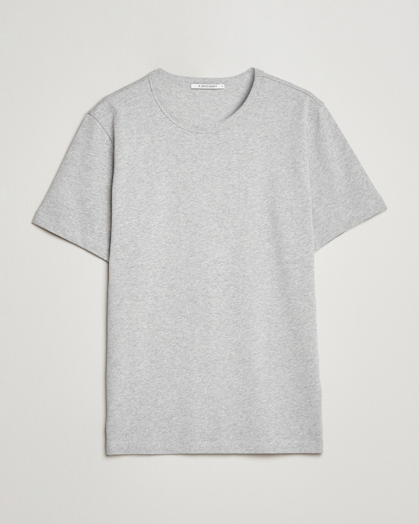 Homme | T-shirts | A Day's March | Heavyweight T-Shirt Grey Melange
