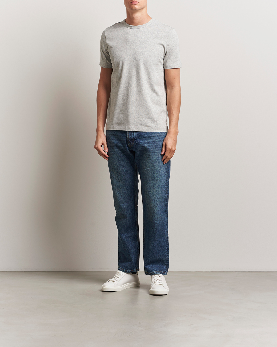 Homme | T-shirts | A Day's March | Heavyweight T-Shirt Grey Melange