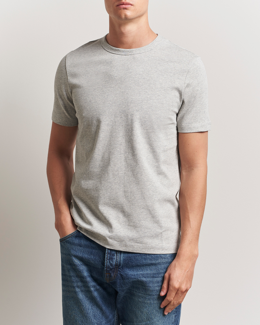 Homme | T-shirts | A Day's March | Heavyweight T-Shirt Grey Melange