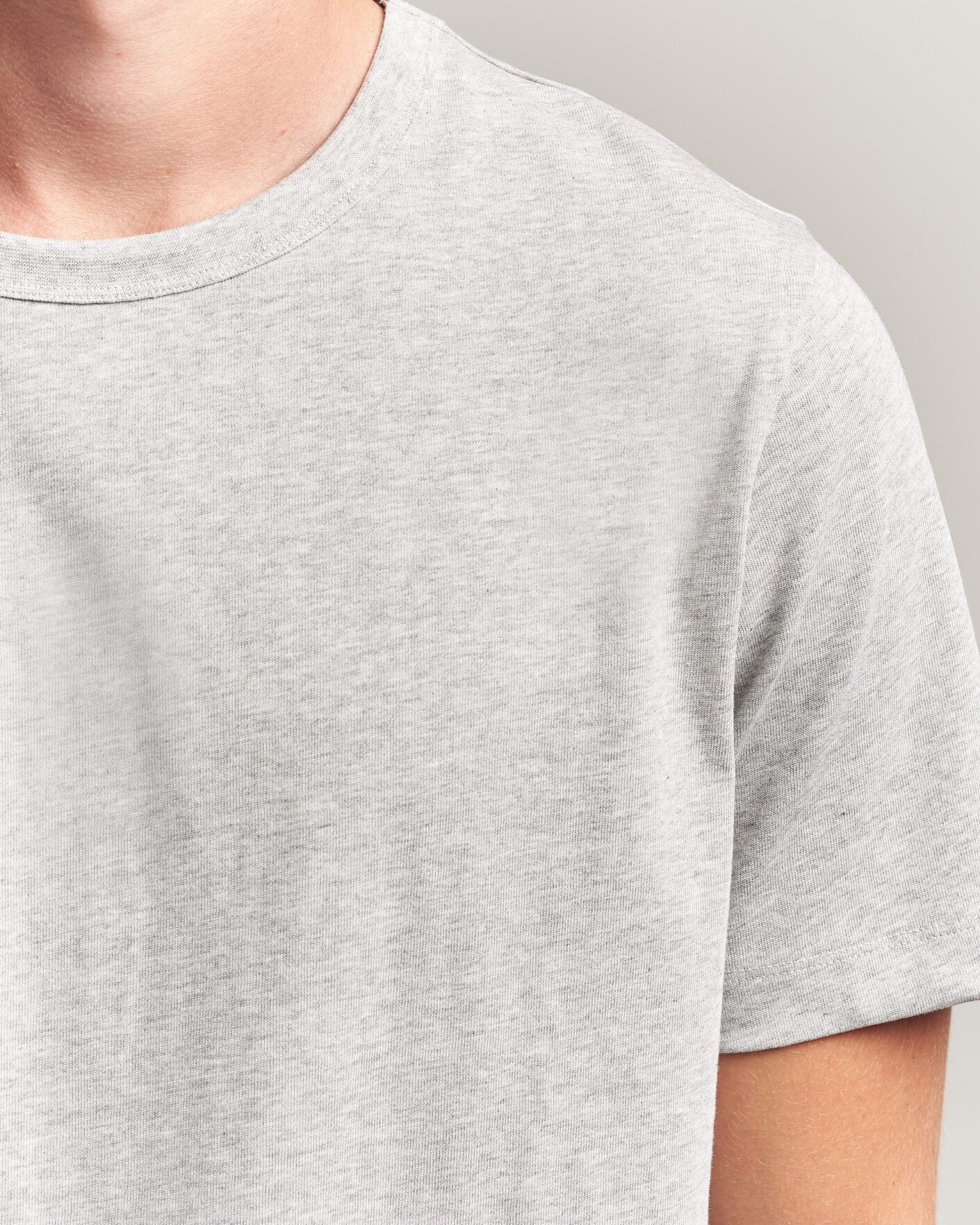 Homme | T-shirts | A Day's March | Heavyweight T-Shirt Grey Melange