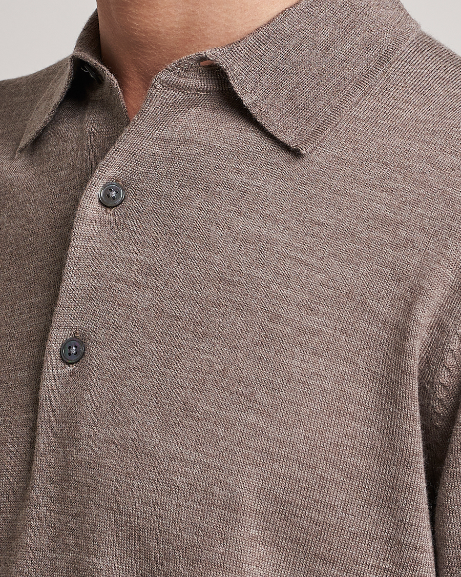 Homme | Pulls Et Tricots | A Day's March | Ambroz Merino Polo Taupe