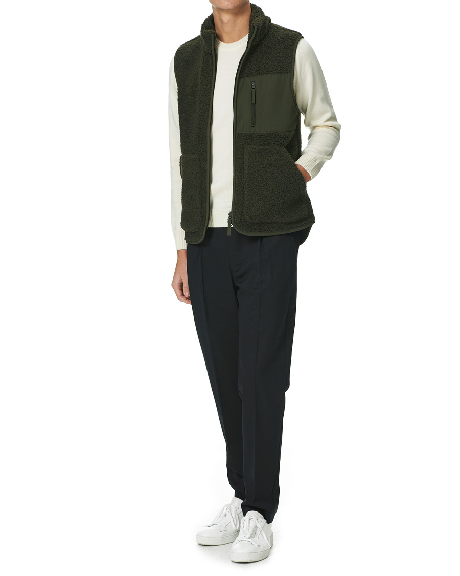 Homme | Pulls Et Tricots | A Day's March | Arvån Recycled Fleece Vest Olive