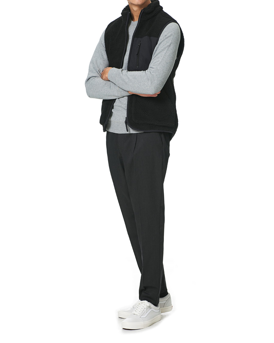 Homme | Pulls Et Tricots | A Day's March | Arvån Recycled Fleece Vest Black