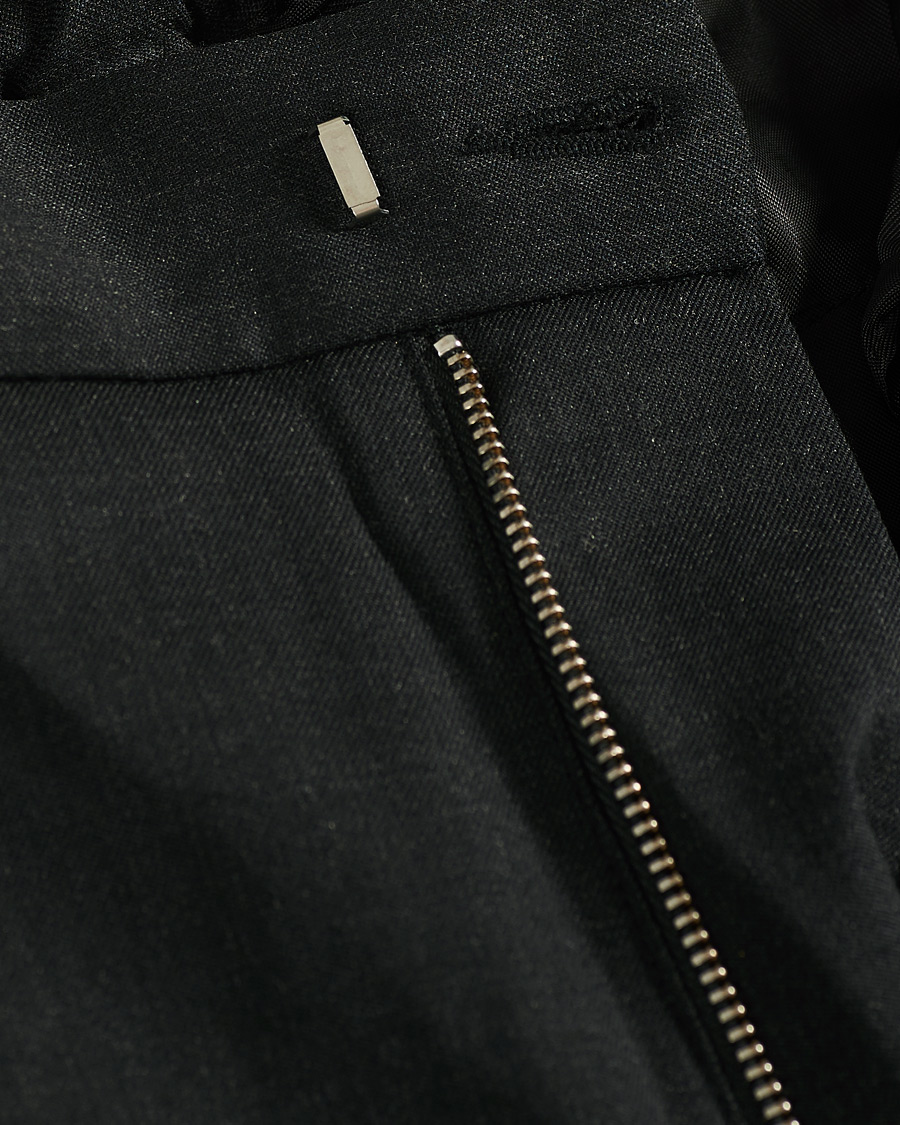 Homme | Pantalons | A Day's March | Smart Trousers Wool Twill Charcoal