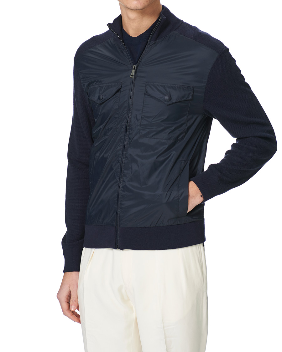 Homme | Pulls Et Tricots | Ralph Lauren Purple Label | Hybrid Zip Sweater Classic Navy