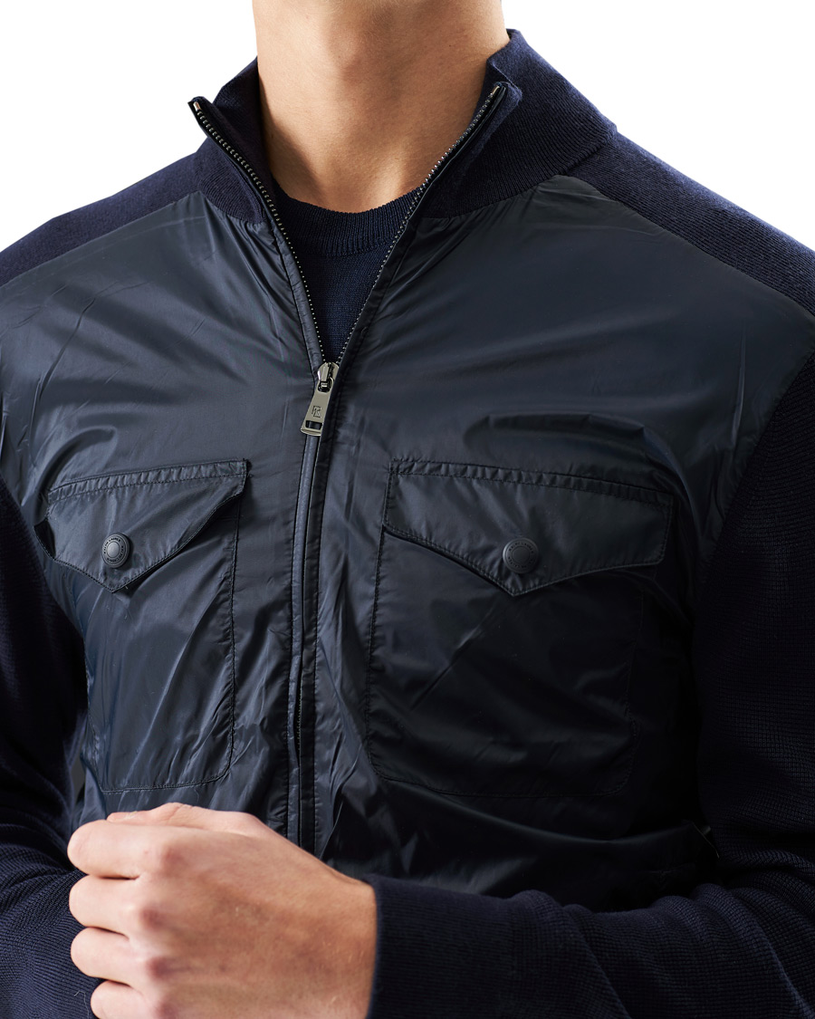 Homme | Pulls Et Tricots | Ralph Lauren Purple Label | Hybrid Zip Sweater Classic Navy