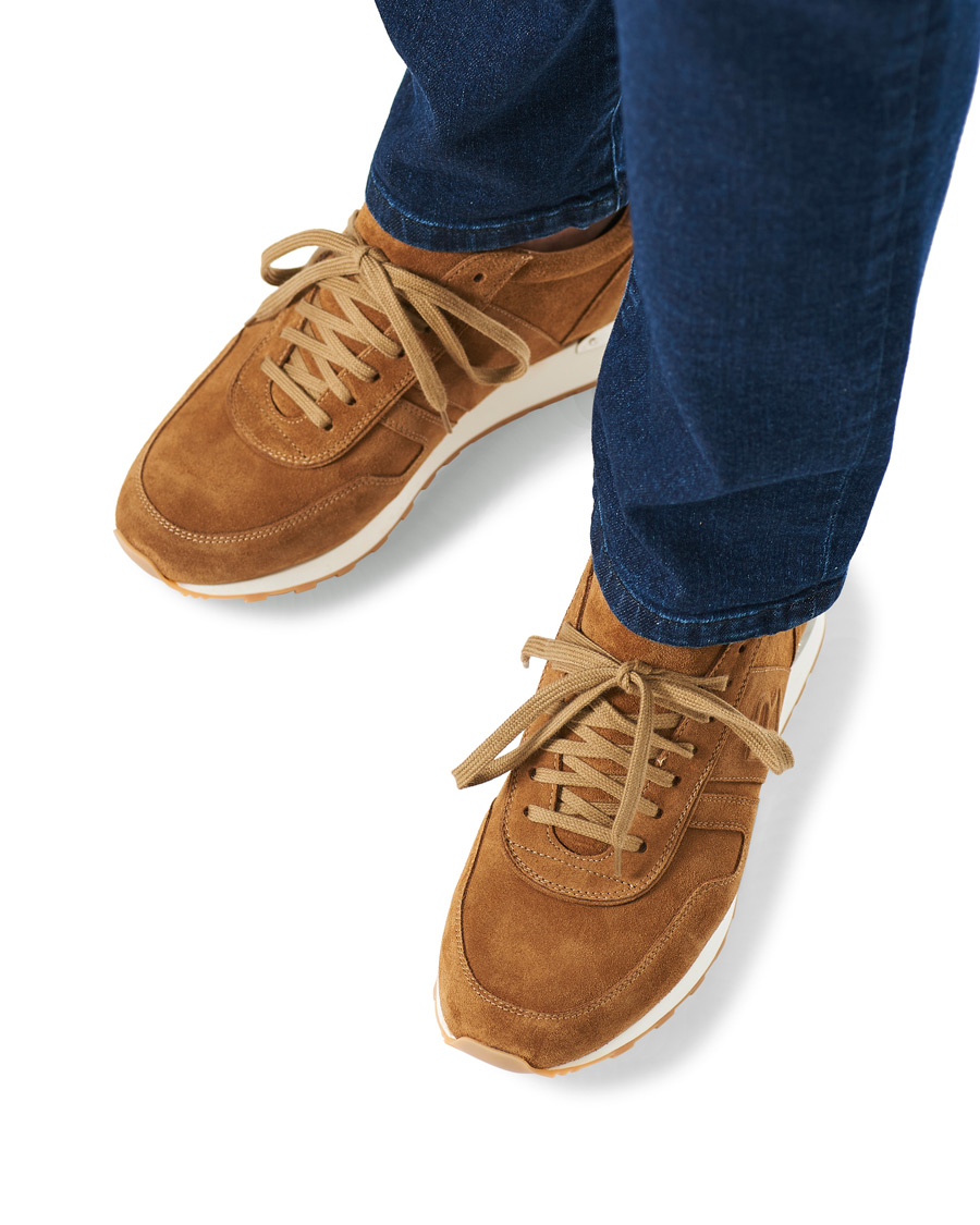 Homme | Ralph Lauren Purple Label Ethan Running Sneakers Brown Suede | Ralph Lauren Purple Label | Ethan Running Sneakers Brown Suede