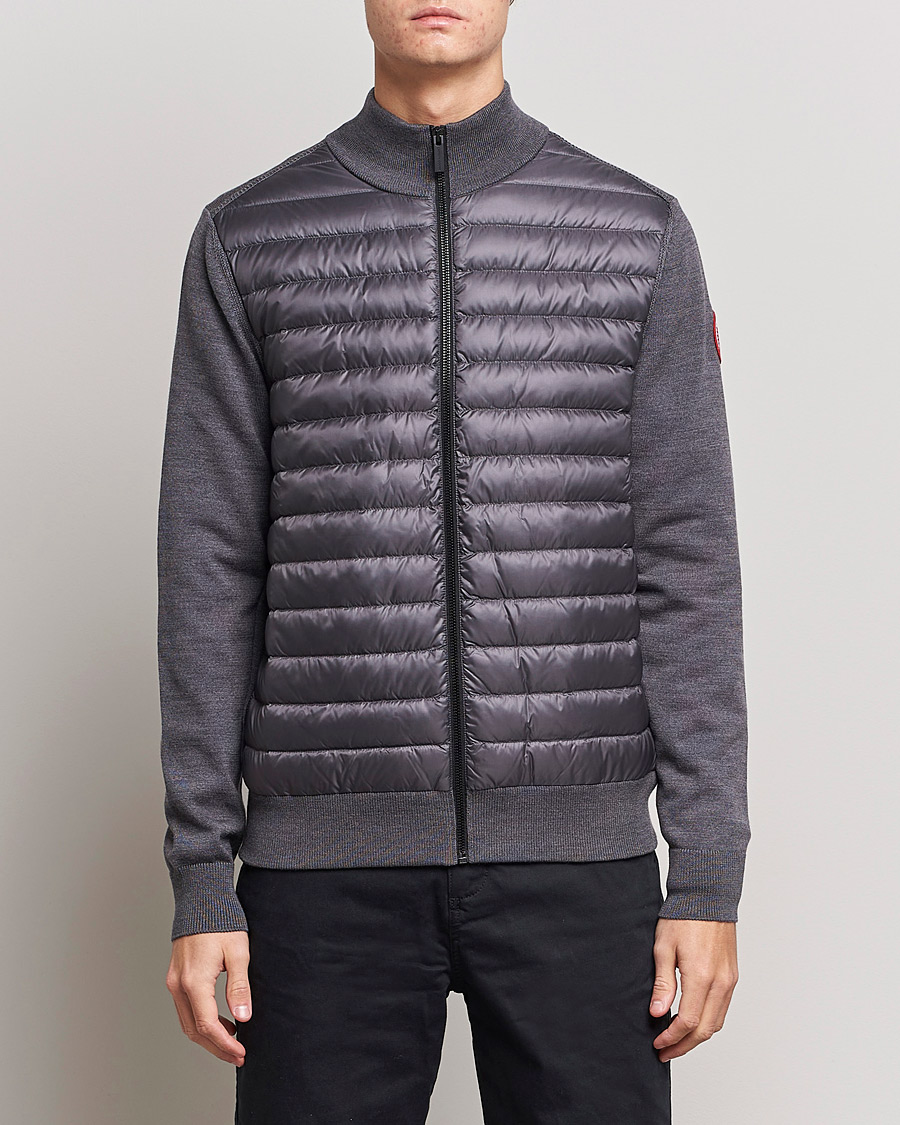 Homme | Pulls Et Tricots | Canada Goose | Hybridge Knit Packable Jacket Iron Grey