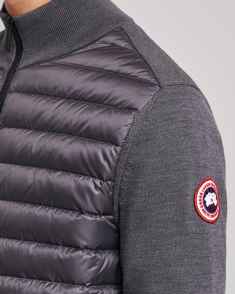 Homme | Pulls Et Tricots | Canada Goose | Hybridge Knit Packable Jacket Iron Grey