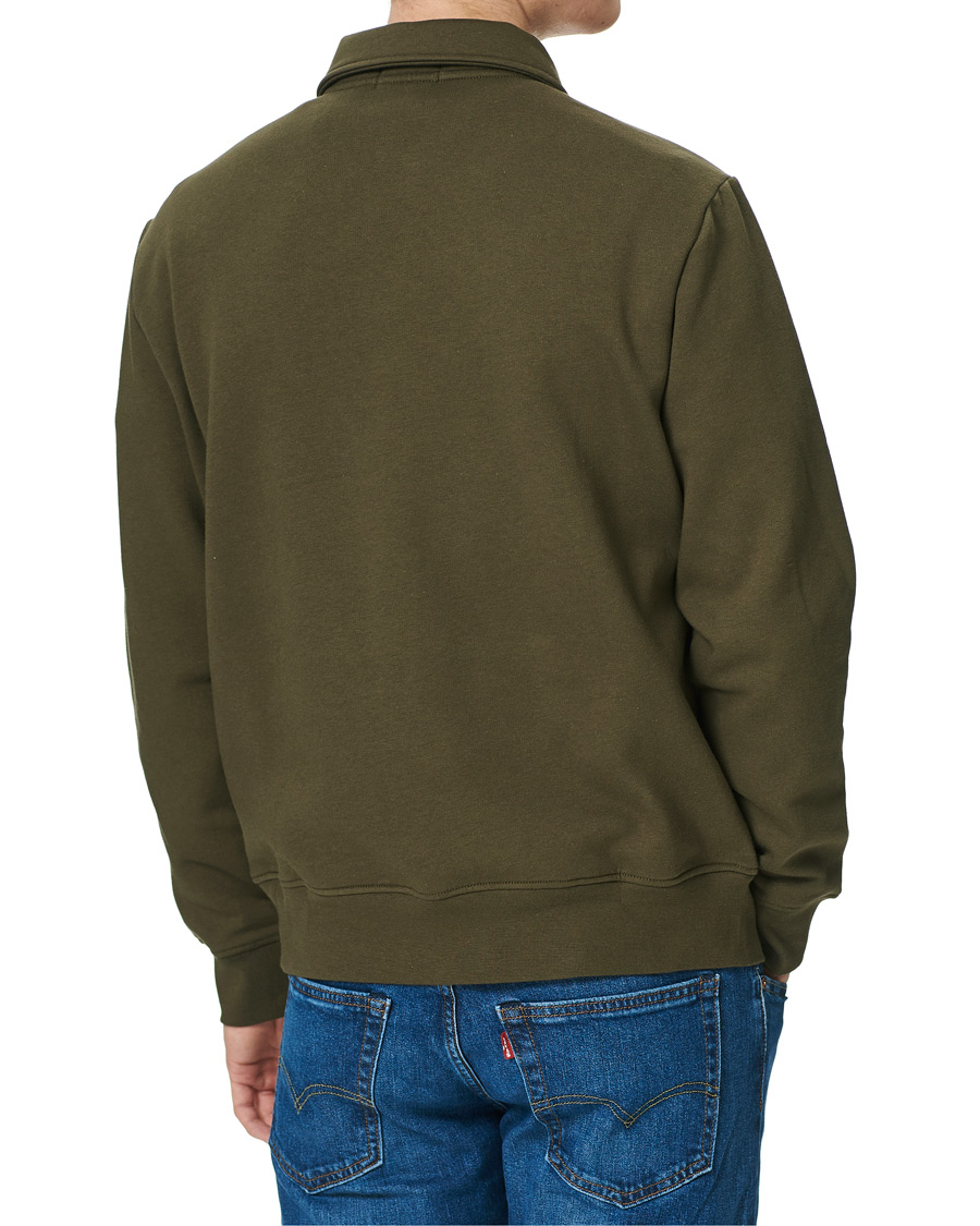 Homme | Pulls Et Tricots | Polo Ralph Lauren | Graphic Fleece Half Zip Sweater Defender Green