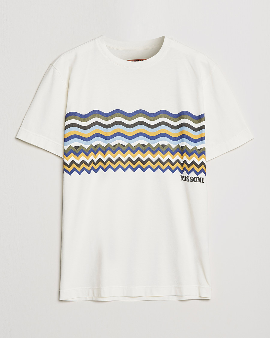 Homme | T-shirts | Missoni | Zig Zag Onda T-Shirt White