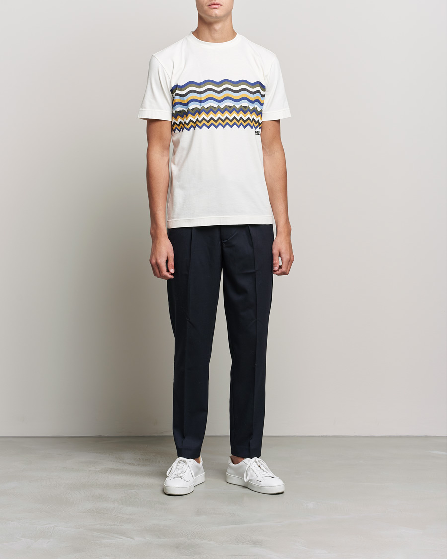 Homme | T-shirts | Missoni | Zig Zag Onda T-Shirt White