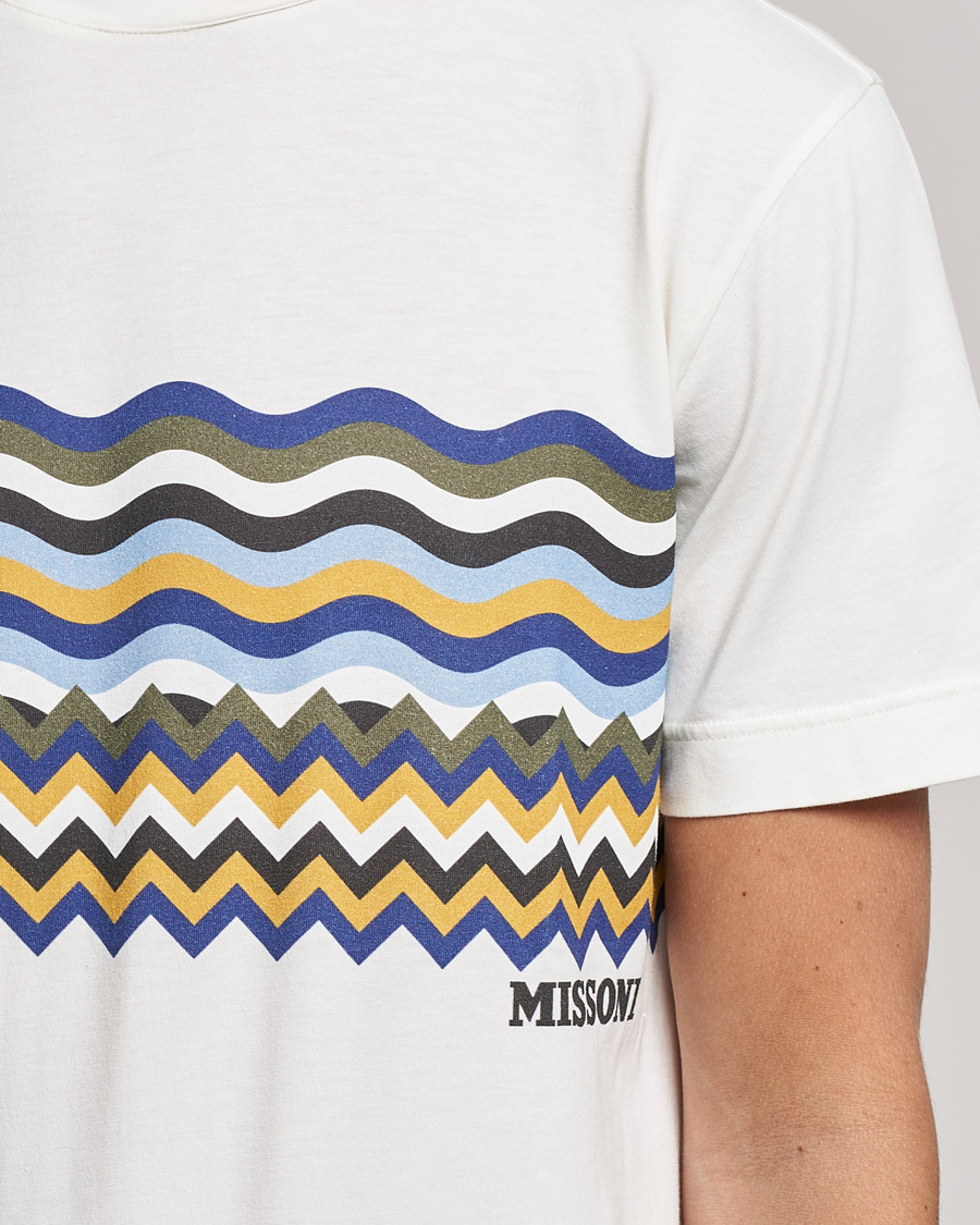 Homme | T-shirts | Missoni | Zig Zag Onda T-Shirt White