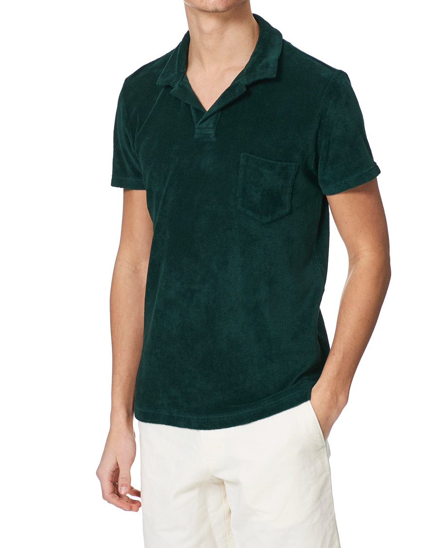 Homme | Polos | Orlebar Brown | Terry Polo Racing Green
