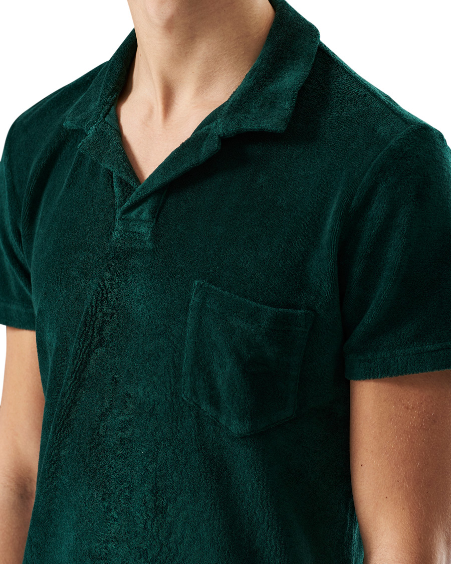 Homme | Polos | Orlebar Brown | Terry Polo Racing Green