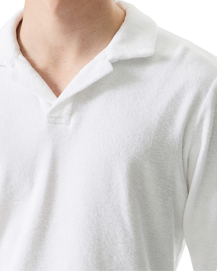 Homme | Pulls Et Tricots | Orlebar Brown | Terry Long Sleeve Polo White