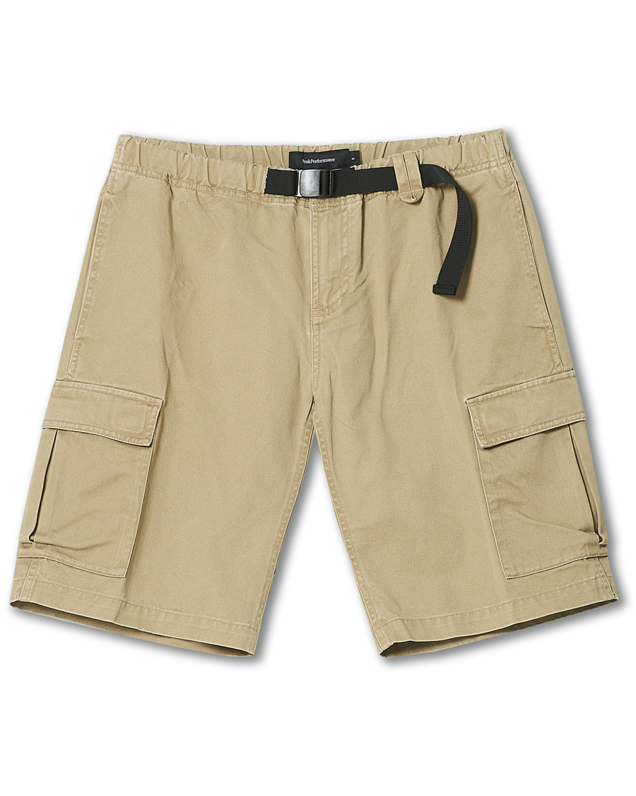 Homme | Shorts | Peak Performance | Cotton Cargo Shorts True Beige