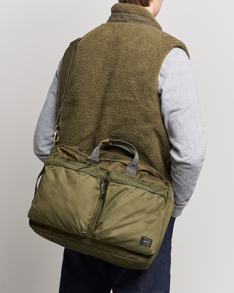 Homme |  | Porter-Yoshida & Co. | Force 3Way Briefcase Olive Drab