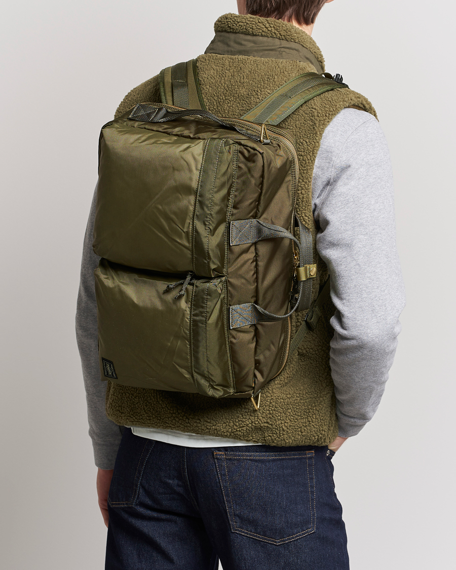 Homme | Porter-Yoshida & Co. Force 3Way Briefcase Olive Drab | Porter-Yoshida & Co. | Force 3Way Briefcase Olive Drab