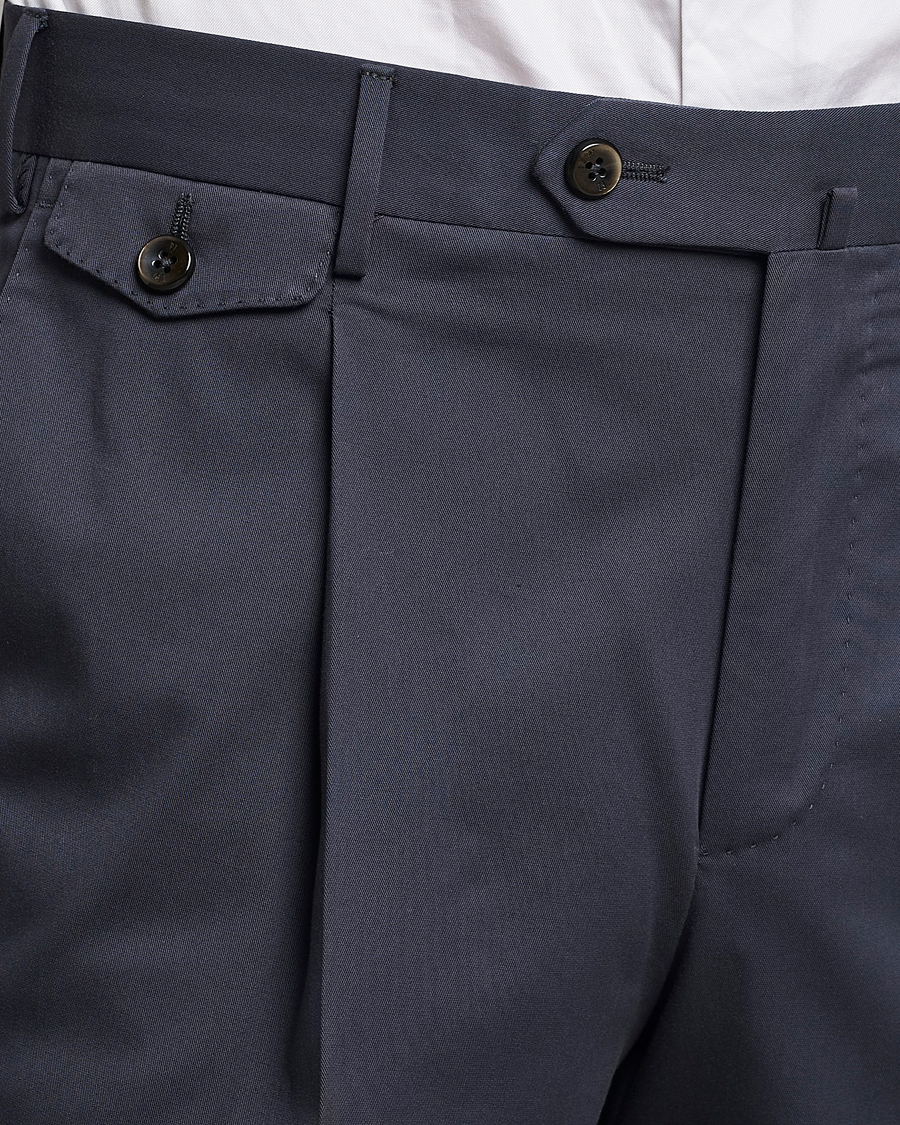 Homme | Pantalons | PT01 | Gentleman Fit Silkochino Trousers Navy
