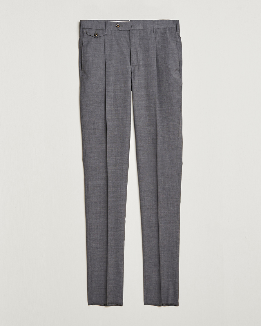 Homme | Pantalons | PT01 | Gentleman Fit Wool Trousers Medium Grey