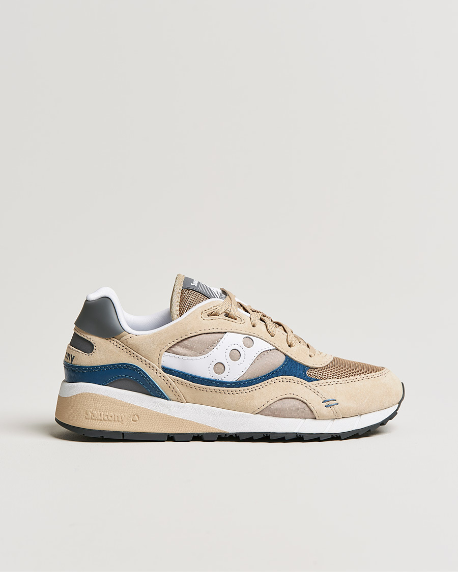 Homme | Saucony Shadow 6000 Sneaker Sand/Navy | Saucony | Shadow 6000 Sneaker Sand/Navy