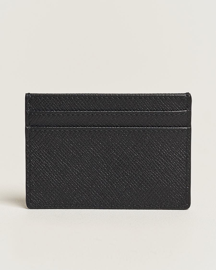 Homme | Porte-Cartes | Smythson | Panama Flat Cardholder Black