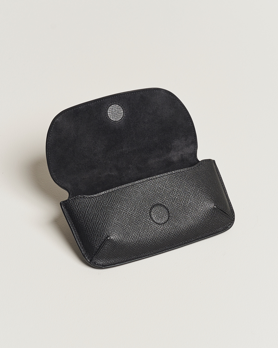 Homme | Lunettes De Soleil | Smythson | Panama Hard Sunglasses Case Black