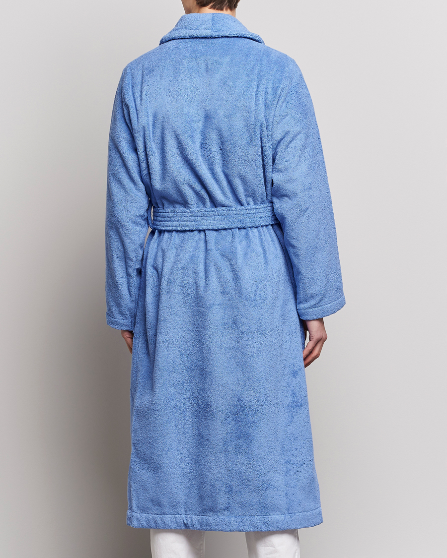 Homme | Peignoirs Et Pyjamas | Tekla | Organic Terry Classic Bathrobe Clear Blue