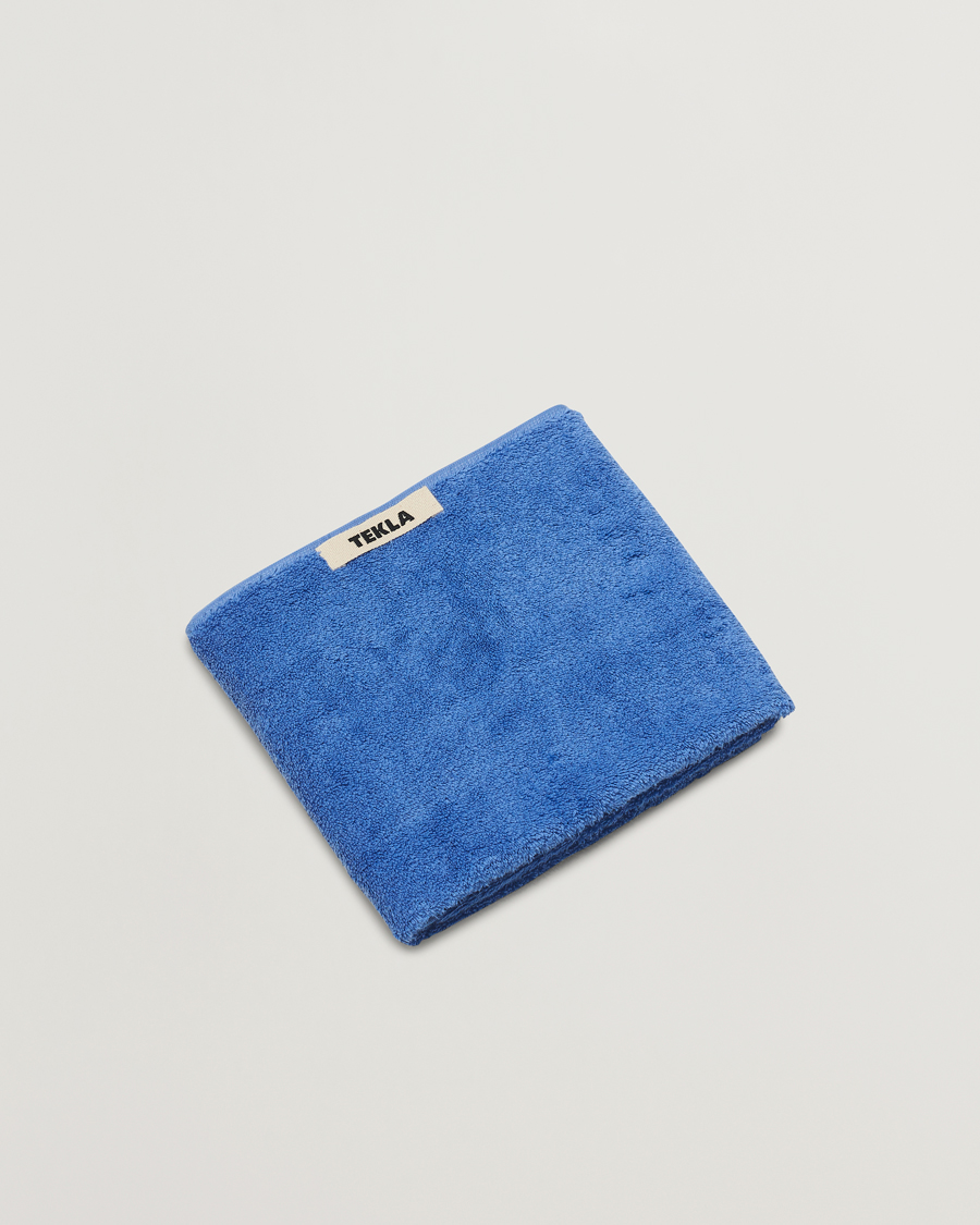 Homme | Tekla Organic Terry Hand Towel Clear Blue | Tekla | Organic Terry Hand Towel Clear Blue