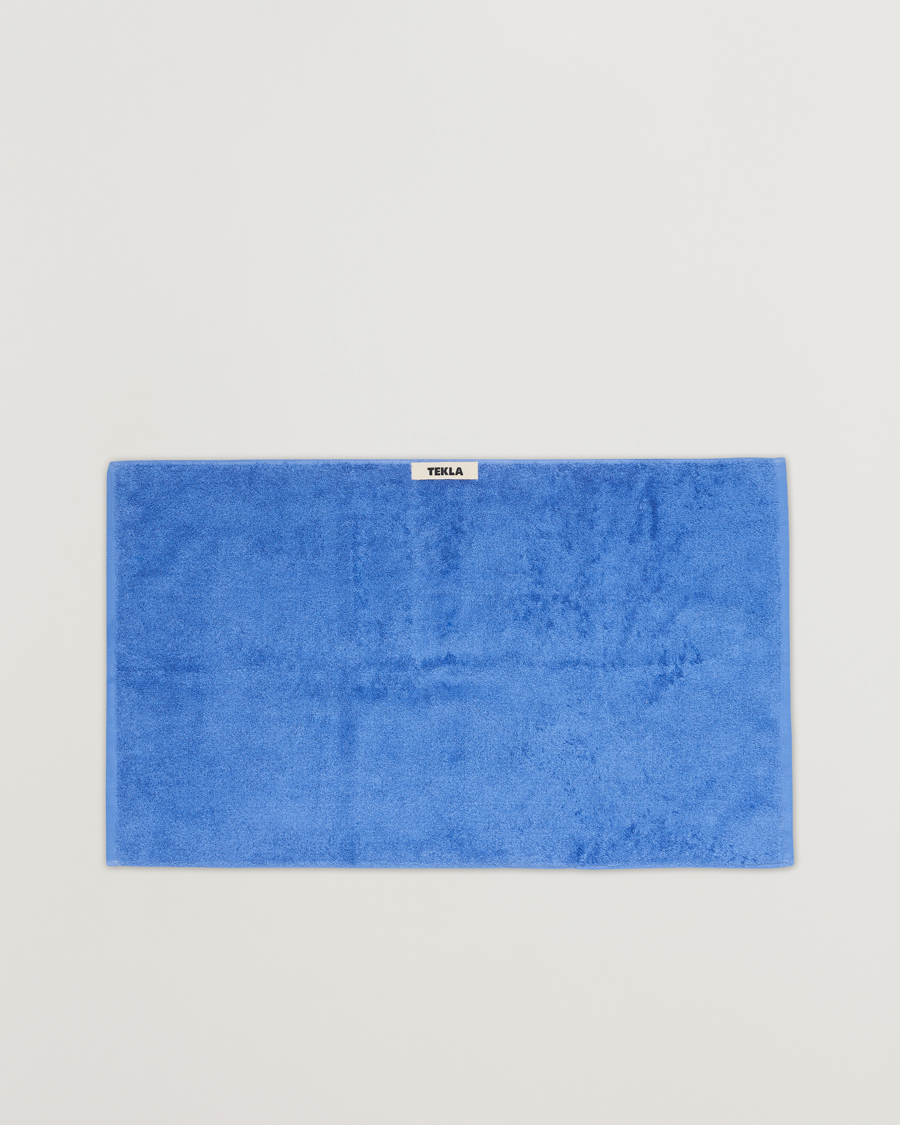 Homme | Style De Vie | Tekla | Organic Terry Hand Towel Clear Blue