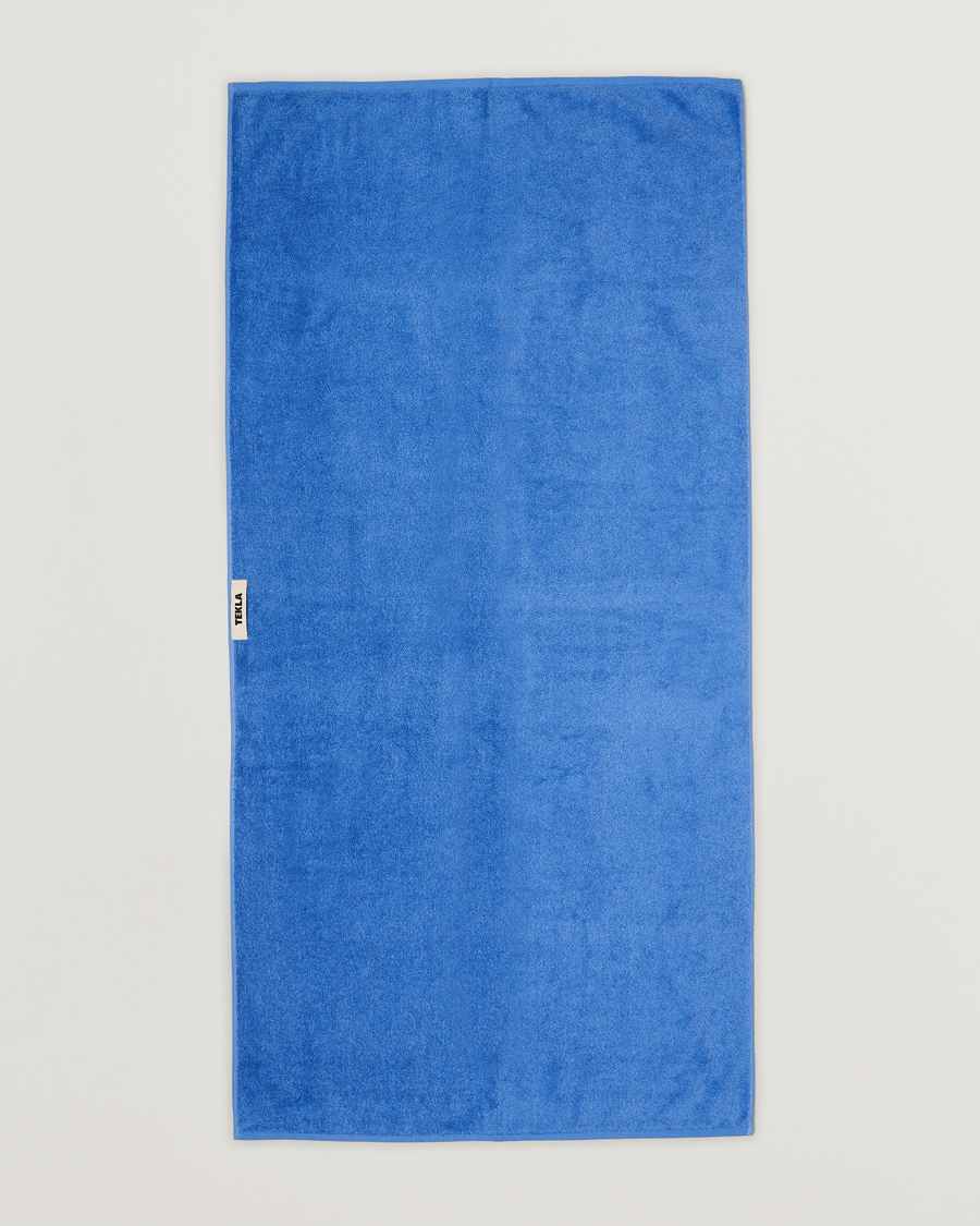 Homme | Serviettes | Tekla | Organic Terry Bath Towel Clear Blue