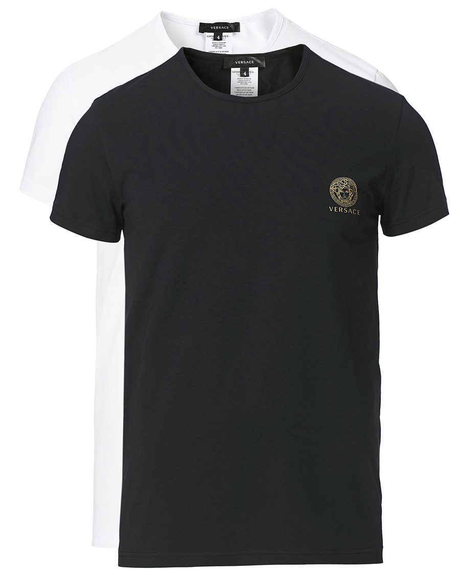 Homme | T-shirts | Versace | 2-Pack Medusa Tee Black/White