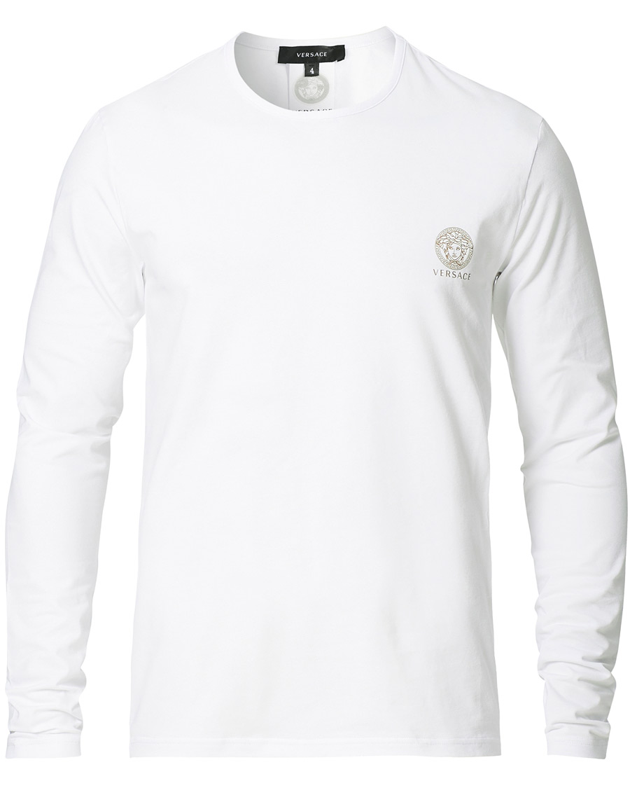 Homme | T-shirts | Versace | Medusa Long Sleeve Tee White