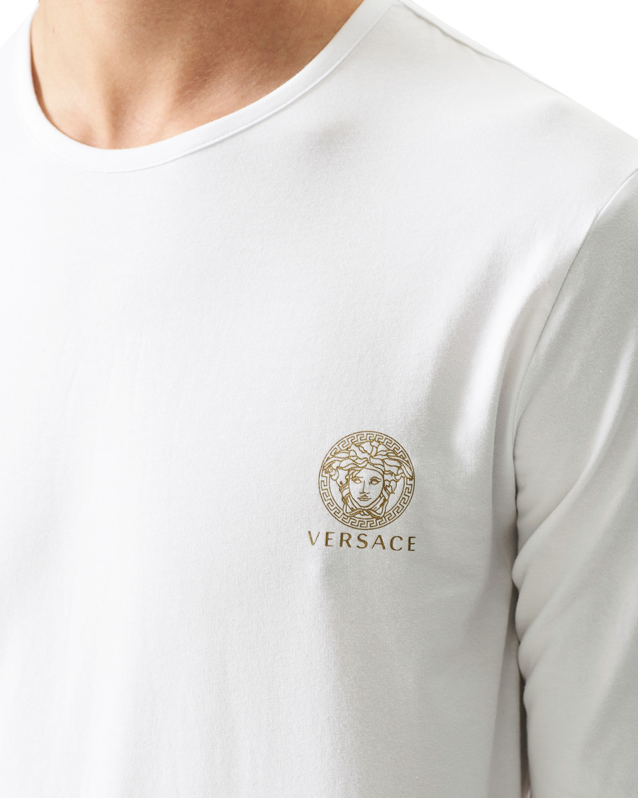 Homme | T-shirts | Versace | Medusa Long Sleeve Tee White