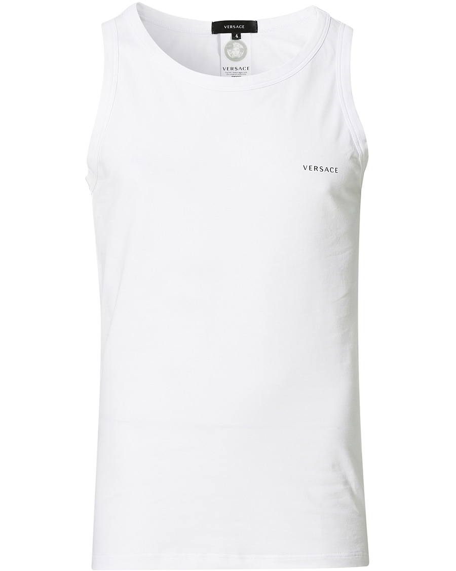 Homme | T-shirts | Versace | Logo Tank Top White