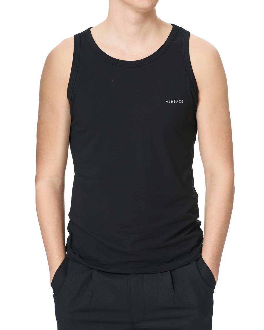 Homme | T-shirts | Versace | Logo Tank Top Black