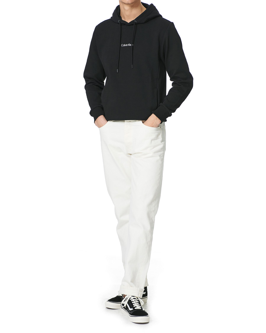 Homme | Pulls Et Tricots | Calvin Klein | Small Chest Logo Hoodie Black