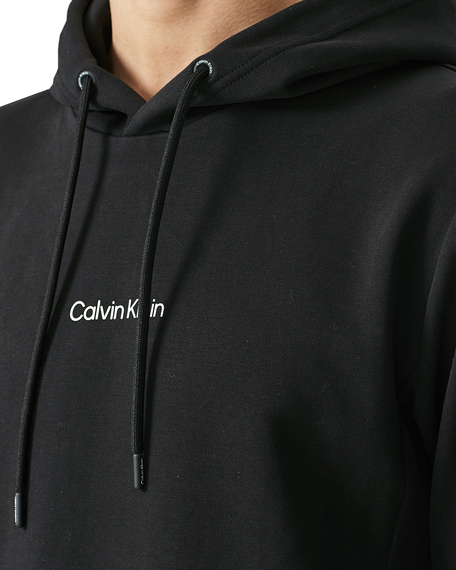 Homme | Pulls Et Tricots | Calvin Klein | Small Chest Logo Hoodie Black