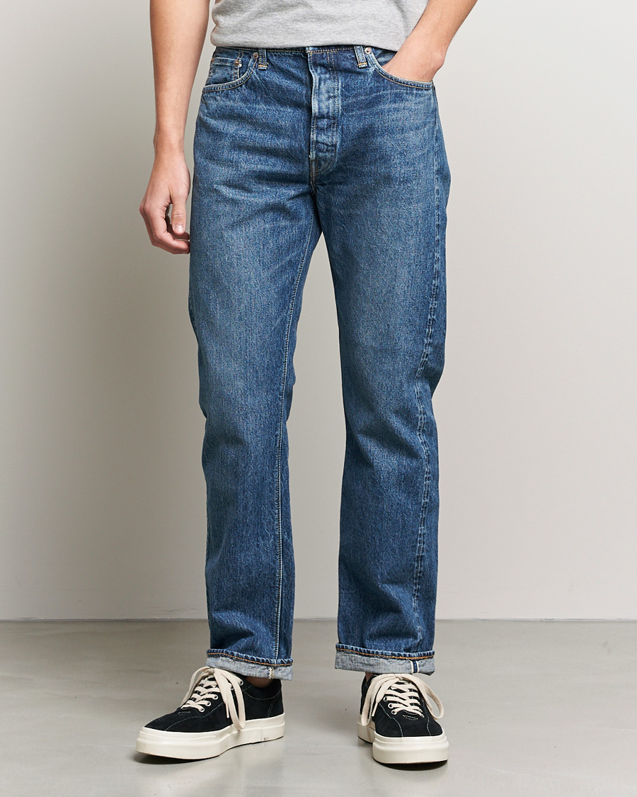 Homme |  | orSlow | Straight Fit 105 Selvedge Jeans 2 Year Wash