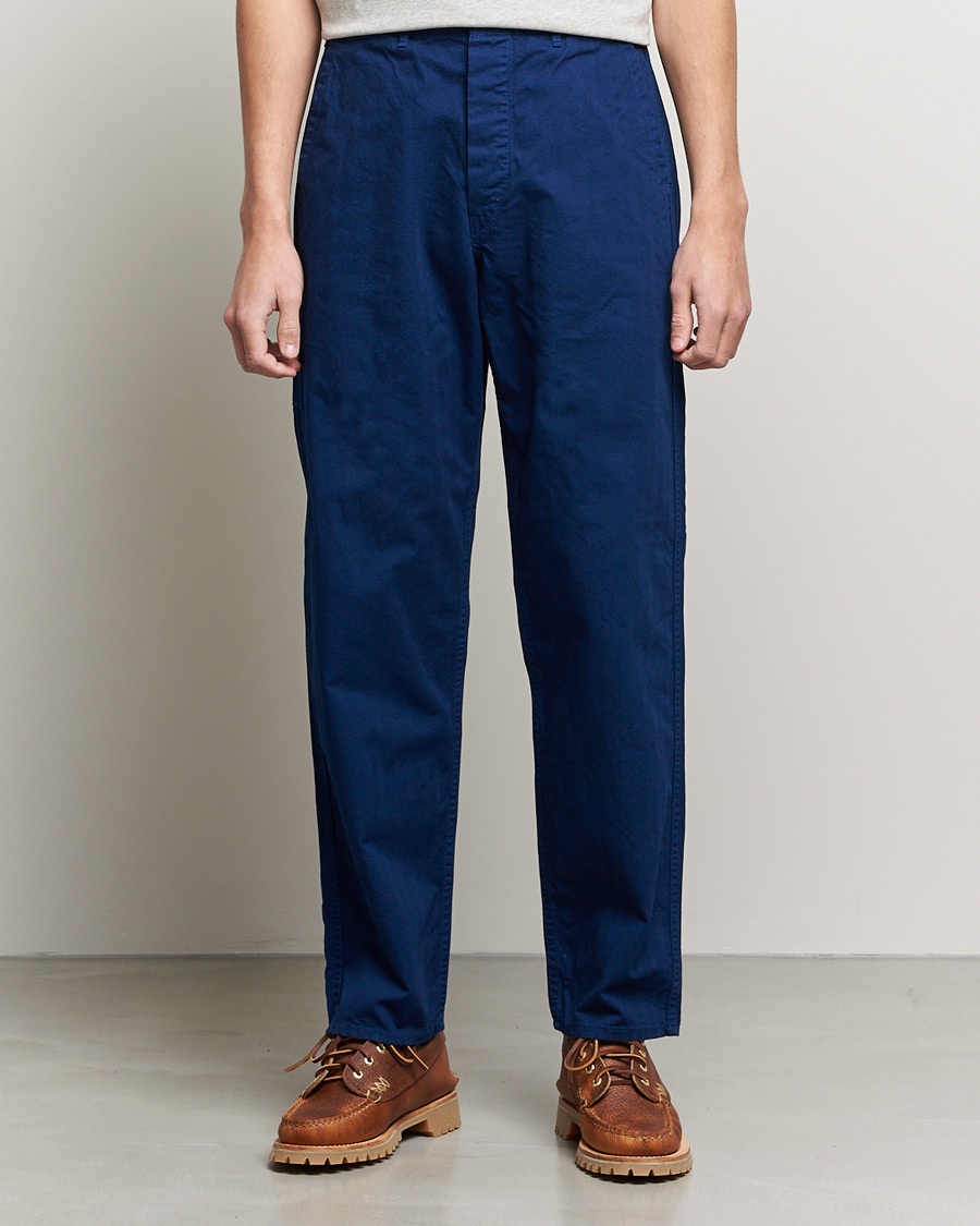 Homme | Pantalons | orSlow | French Work Pants Dark Blue