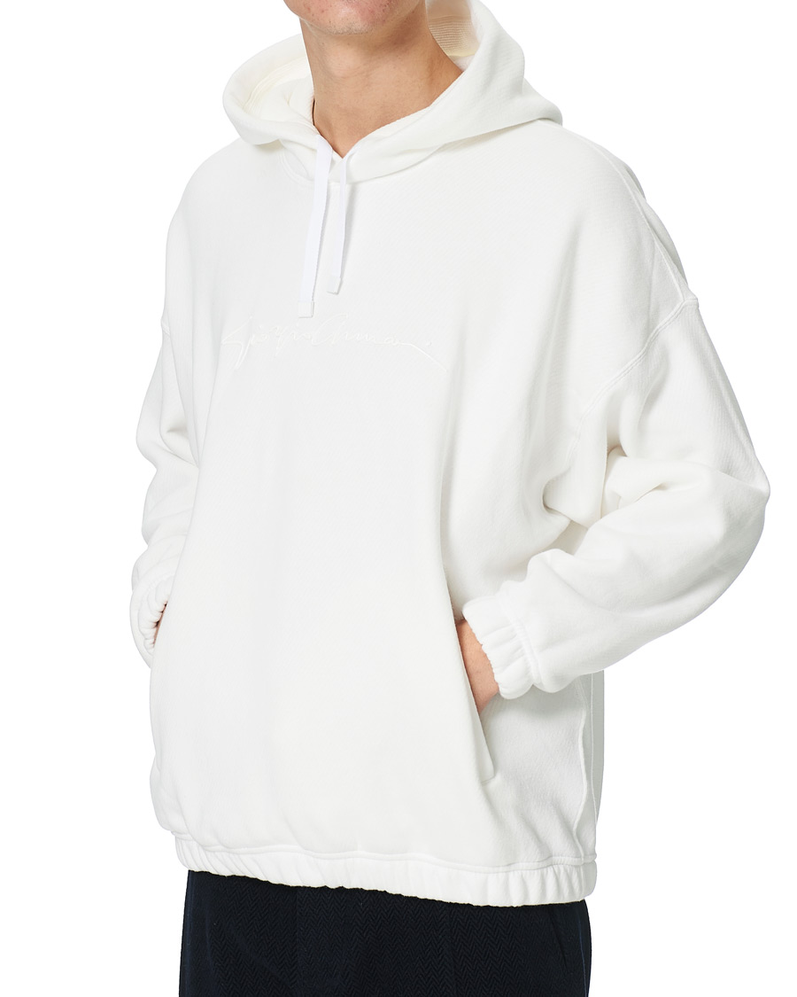 Homme | Pulls Et Tricots | Giorgio Armani | Denim Cotton Hoodie White