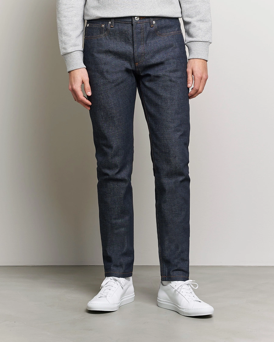 Homme | Tapered fit | A.P.C. | Petit New Standard Jeans Dark Indigo