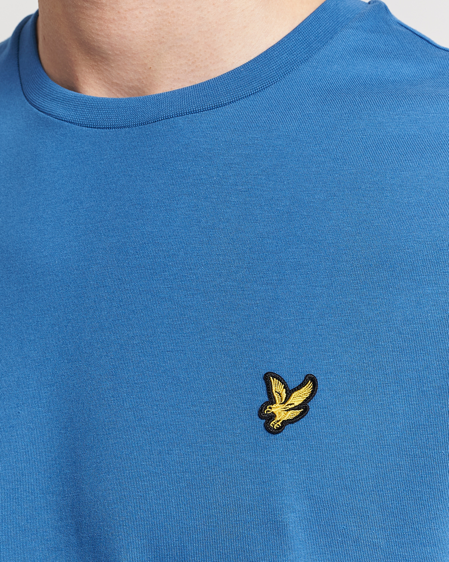 Homme | T-shirts | Lyle & Scott | Crew Neck Organic Cotton T-Shirt Spring Blue