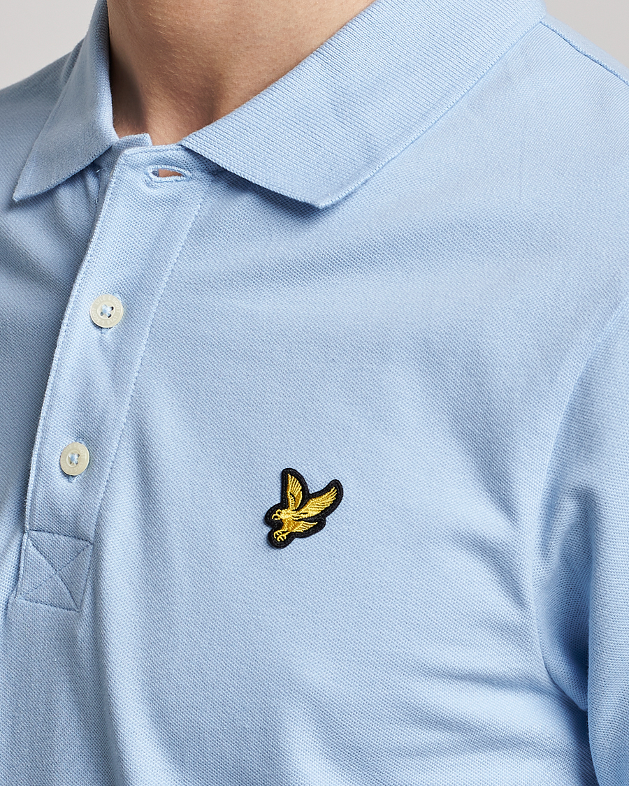 Homme | Polos | Lyle & Scott | Plain Pique Polo Light Blue