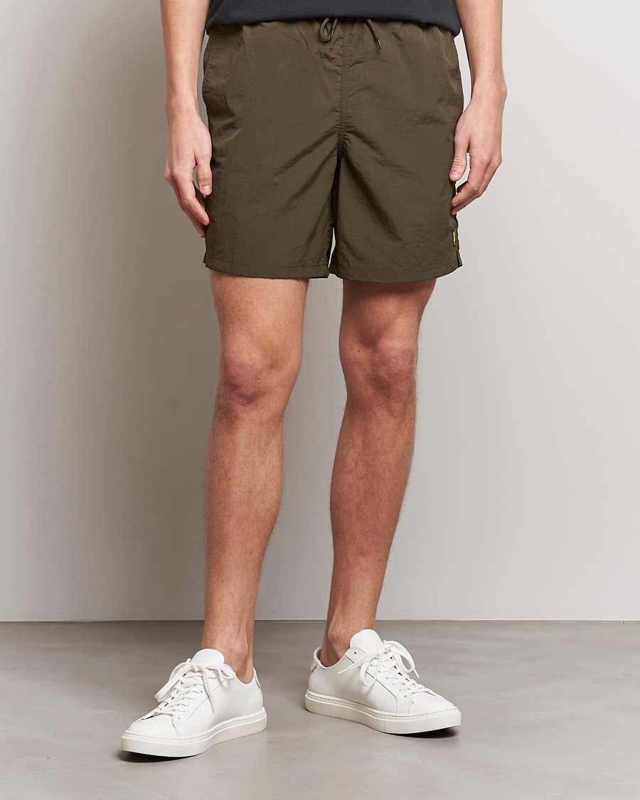 Homme | Maillots De Bain | Lyle & Scott | Plain Swimshorts Olive