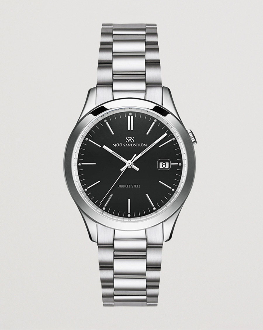 Homme | Sjöö Sandström Jubilee Steel Quartz 40mm Black/Steel | Sjöö Sandström | Jubilee Steel Quartz 40mm Black/Steel