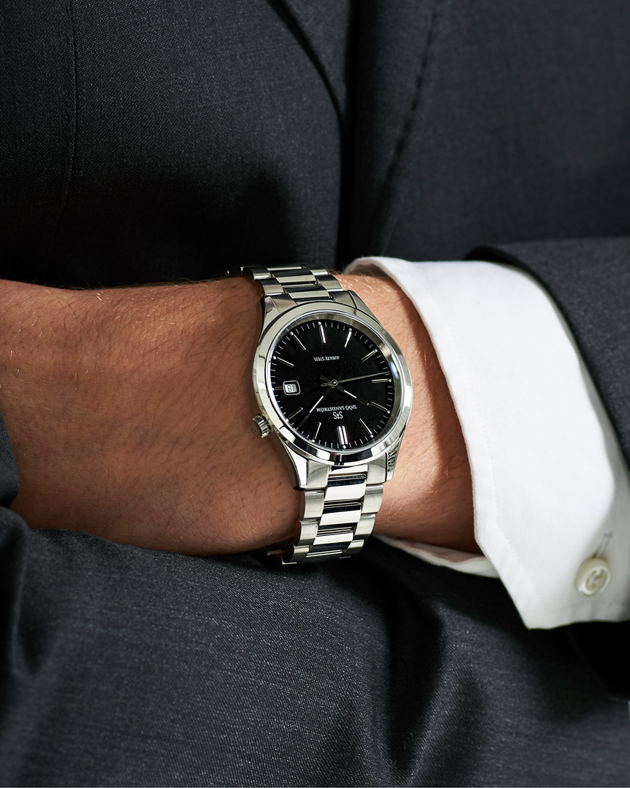 Homme | Sjöö Sandström Jubilee Steel Quartz 40mm Black/Steel | Sjöö Sandström | Jubilee Steel Quartz 40mm Black/Steel