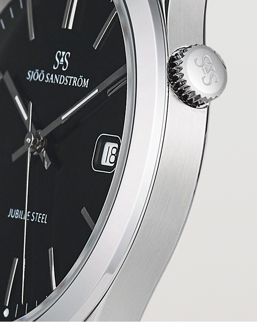 Homme | Sjöö Sandström Jubilee Steel Quartz 40mm Black/Steel | Sjöö Sandström | Jubilee Steel Quartz 40mm Black/Steel